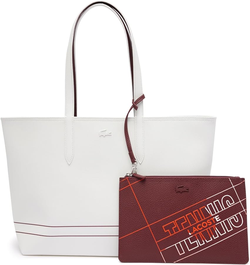 Sac Shopping Réversible Blanc/Marron