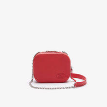 Charger l&#39;image dans la galerie, Petit sac porté épaule Croco Crew en cuir grainé femme