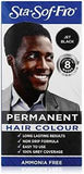 Coloration permanente noire pour homme – Formule crème, couleur noire