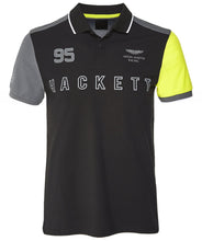 Charger l&#39;image dans la galerie, Polo Classic Hackett - Noir/Gris/Jaune