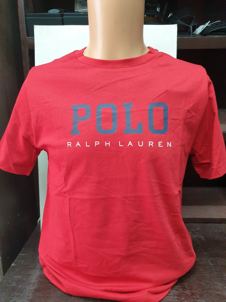 Tee-Shirt Polo A Logo Imprime Homme - Rouge