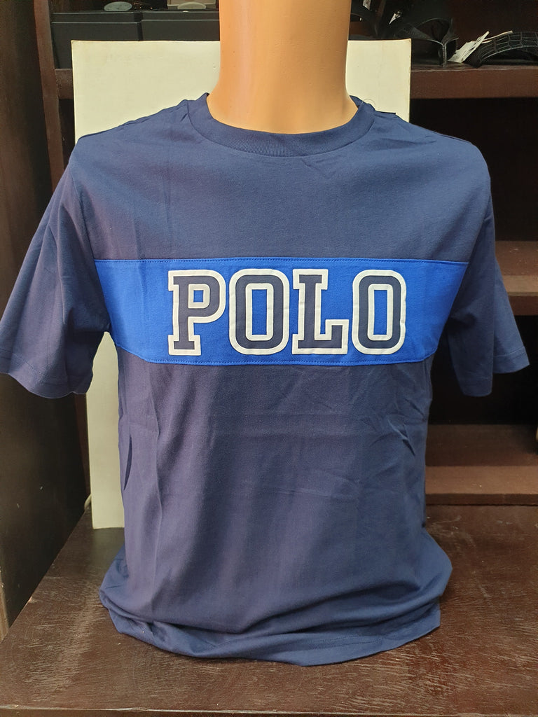 Tee-Shirt Polo  Logo Imprimé Homme - Bleu