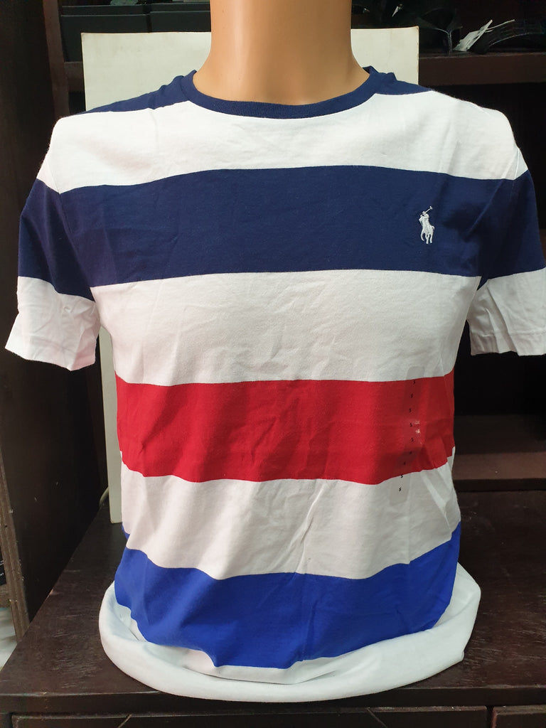 Tee-shirt Ralph Col Rond Homme - Bleu/Blanc/Rouge