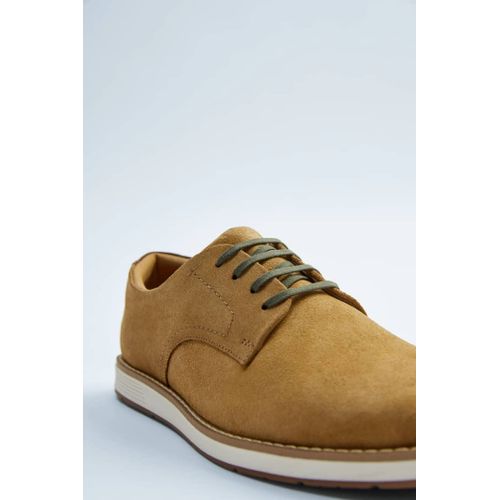 Basket Zara En Daim Homme - Kaki