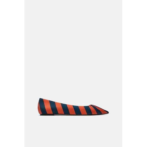 Ballerine Zara Plate Femme - Orange / Bleu