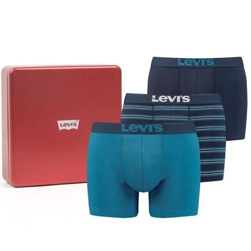 Coffret 3 Boxers Homme - Bleu/Blanc/Noir