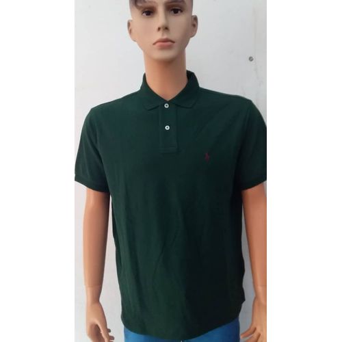 Polo Gustom Slim Fit Homme - Vert/Violet