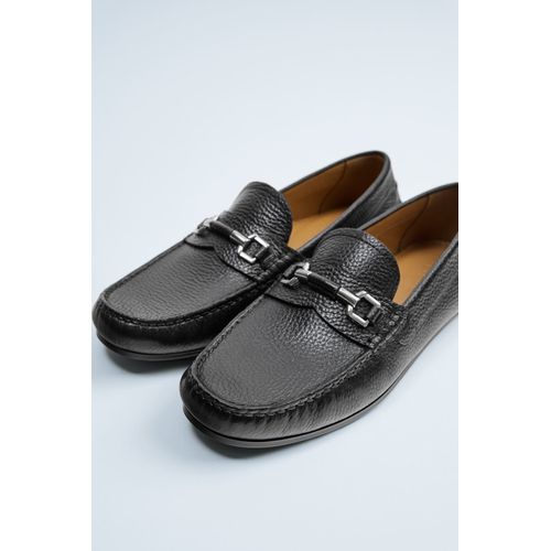 Mocassins  Zara  En Cuir Homme - Noir