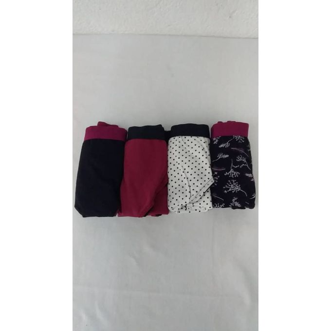 Lot De 4 Caleçons Femme-Multicolores