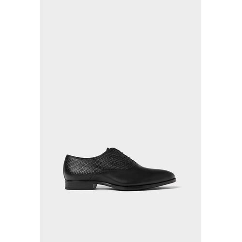 Soulier En Cuir Zara Homme - Noir