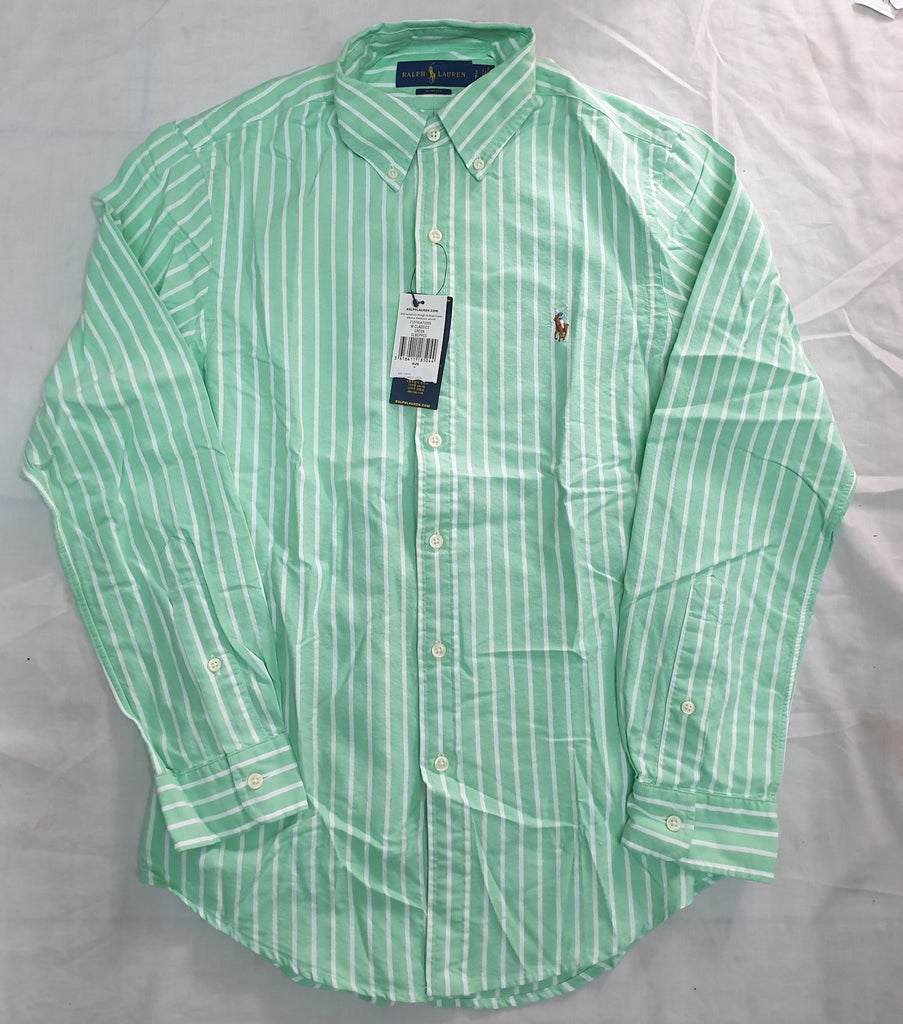 Chemise Ralph Slim Fit Vert Rayure