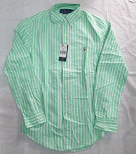 Charger l&#39;image dans la galerie, Chemise Ralph Slim Fit Vert Rayure