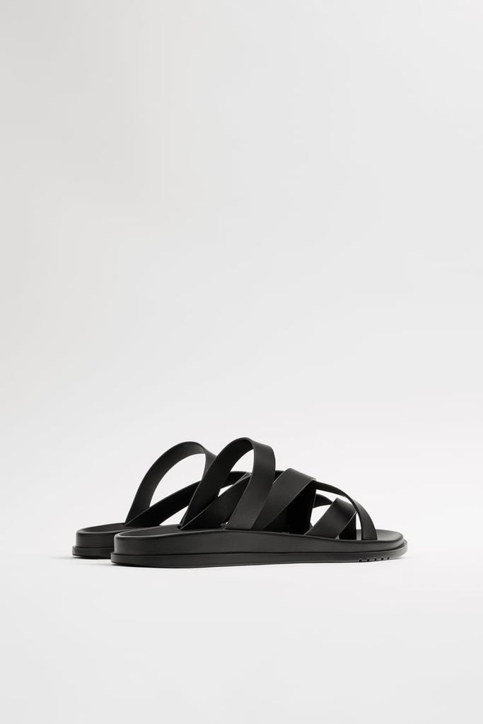 Sandales Zara Noir Ouvert