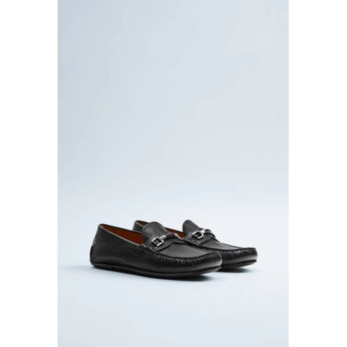 Mocassins  Zara  En Cuir Homme - Noir