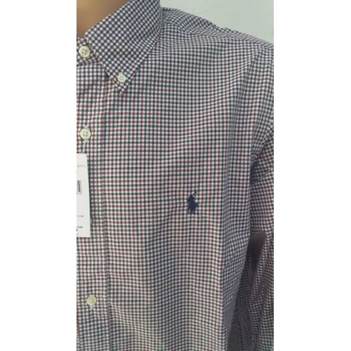 Chemise Ralph Lauren à Carreaux Homme -Rouge/Bleu/Blanc