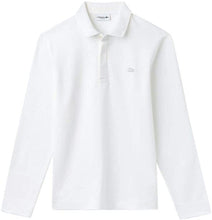 Charger l&#39;image dans la galerie, Polo Lacoste Manches Longues Blanc Homme