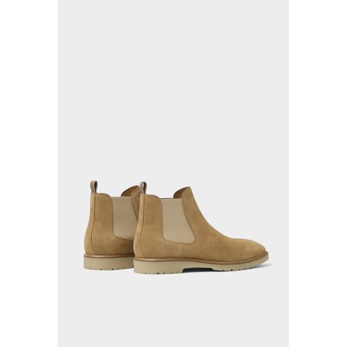 Boot En Cuir Zara Sport Homme - Kaki