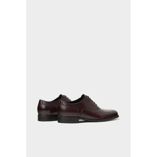 Soulier En Cuir Zara Homme - Rouge Bordeau