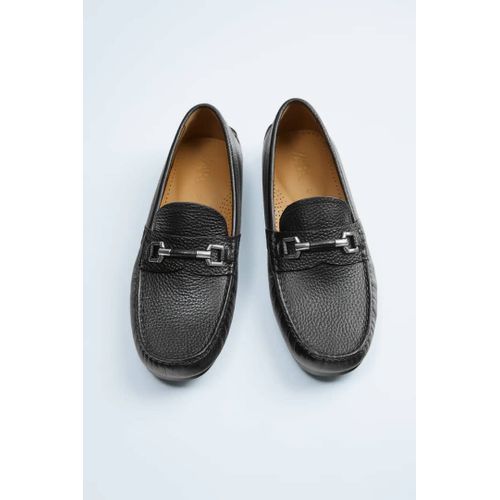 Mocassins  Zara  En Cuir Homme - Noir