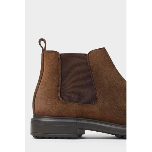 Boot En Cuir Zara Sport Homme - Marron