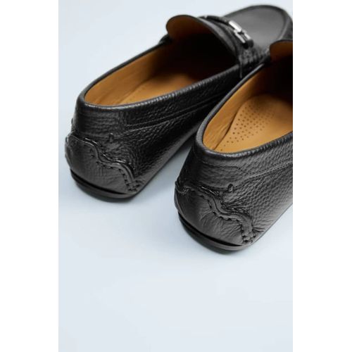 Mocassins  Zara  En Cuir Homme - Noir