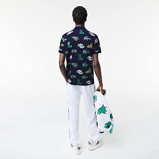 Polo homme Holiday avec patte contrastée et badge crocodile