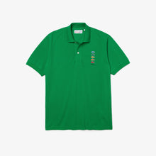 Charger l&#39;image dans la galerie, Polo Lacoste x Polaroid Coloured Crocodiles Classic Fit pour homme Vert