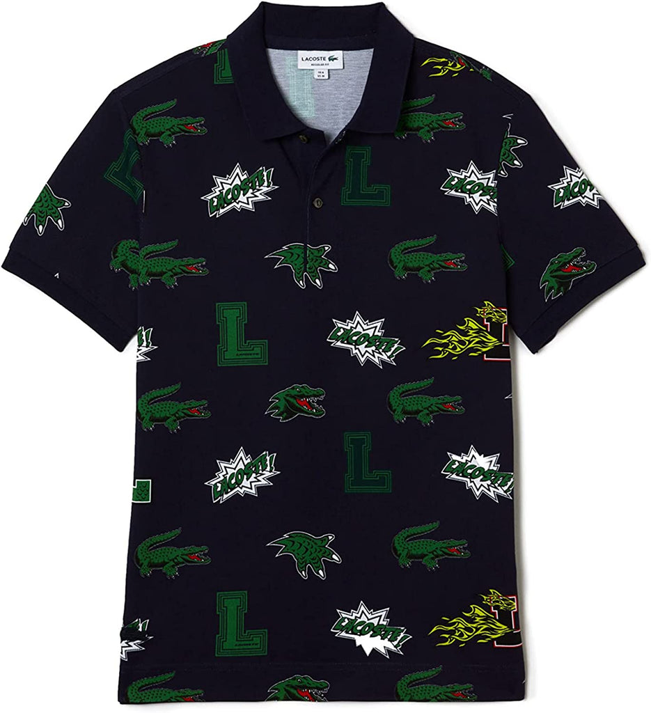 Polo homme Holiday avec patte contrastée et badge crocodile