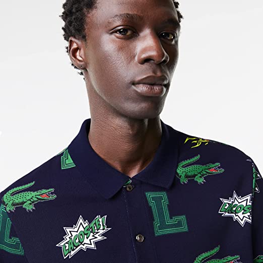 Polo homme Holiday avec patte contrastée et badge crocodile