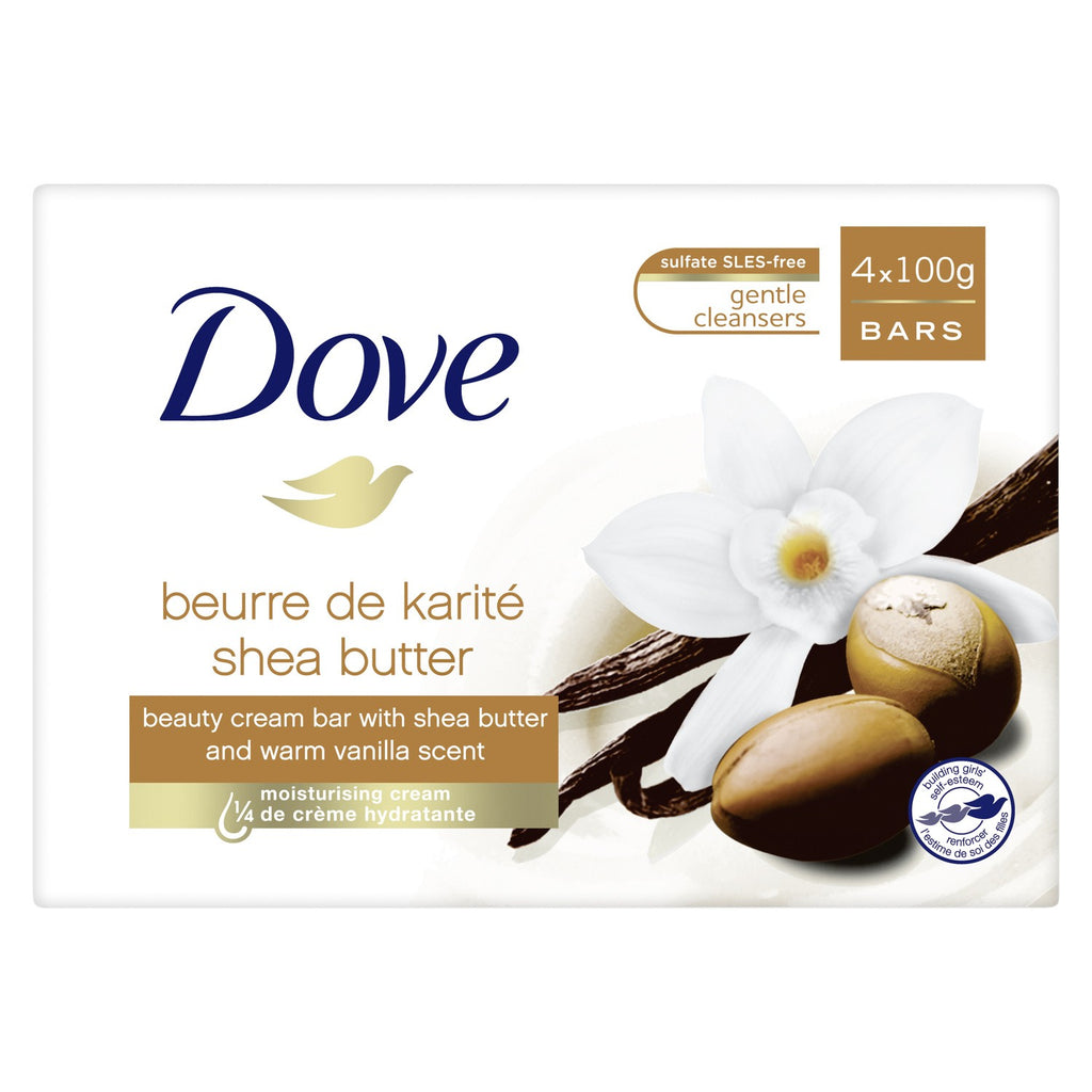 Savon karité/vanille DOVE les 4 savons de 100 g