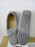 Mocassins Homme En Daim - Gris