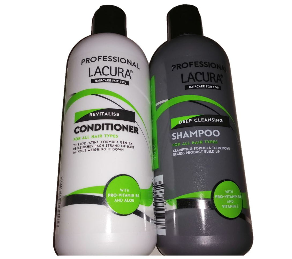 SHAMPOOING & REVITALISANT PROFESSIONNEL POUR TOUS TYPES DE CHEVEUX - LACURA