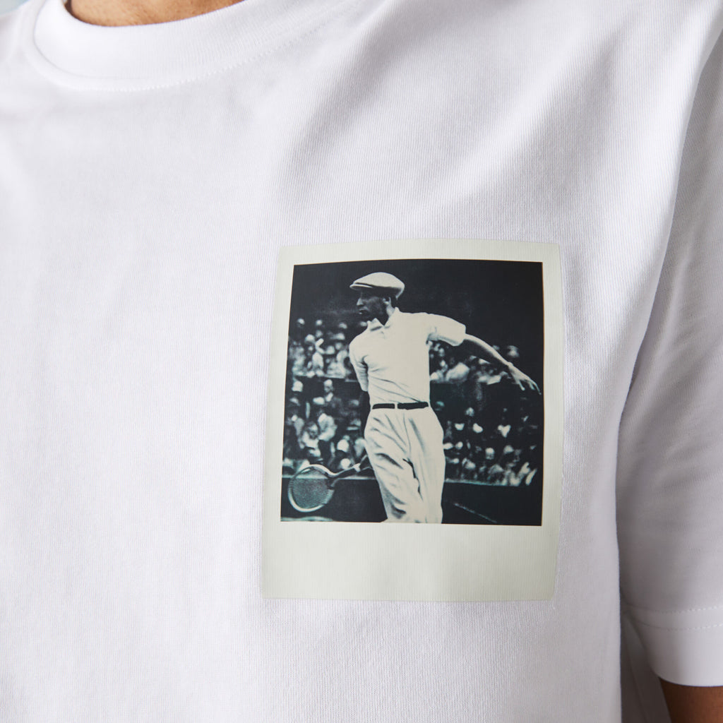 Tee-shirt homme Lacoste X Polaroid - Blanc