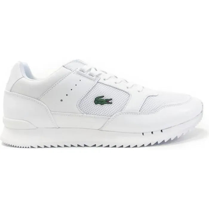 Basket Lacoste Homme Patner Piste Blanc