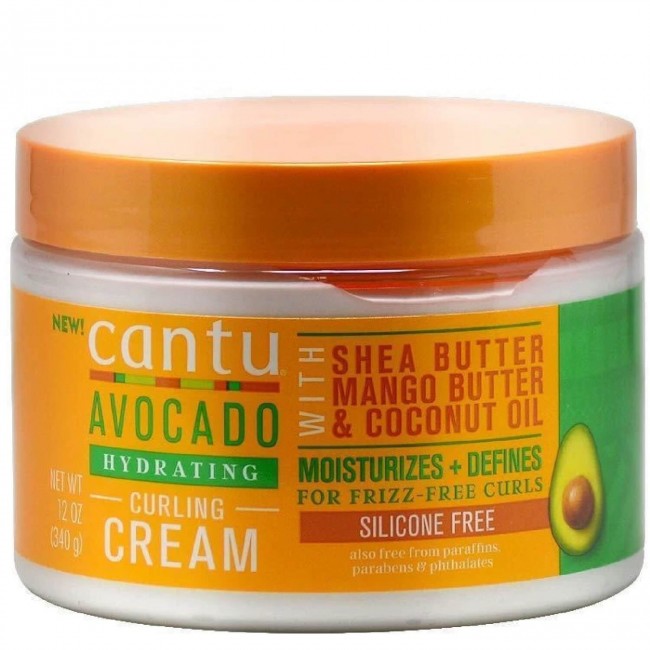 Crème de curling hydratante à l'avocat Cantu