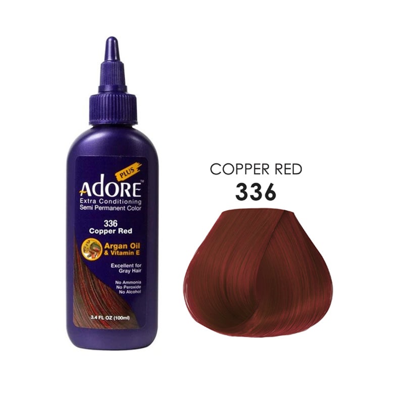 Adore Plus Semi Permanent Hair Color Extra Conditioning 336 Copper Red 100ml