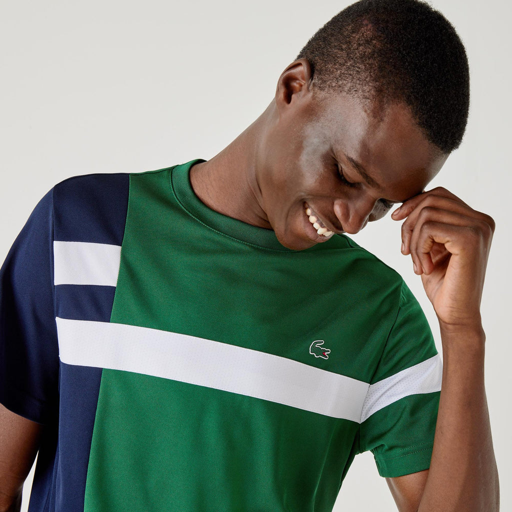 Tee-Shirt Lacoste Sport Vert/Blanc