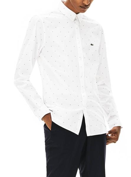 Chemise Lacoste  Blanc Homme