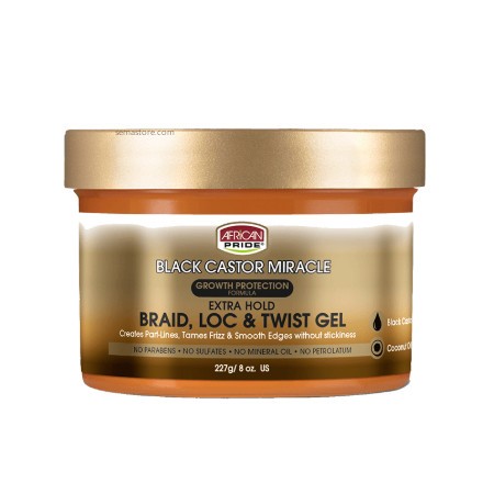 Gel pour mèches, torsades et tresses