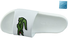 Charger l&#39;image dans la galerie, Claquette Lacoste Croco - Blanc/Vert