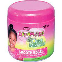 Charger l&#39;image dans la galerie, Dream Kids Olive Miraclie Smooth Edges Anti- Frizzy Conditioning Gel de Cheveux 170g