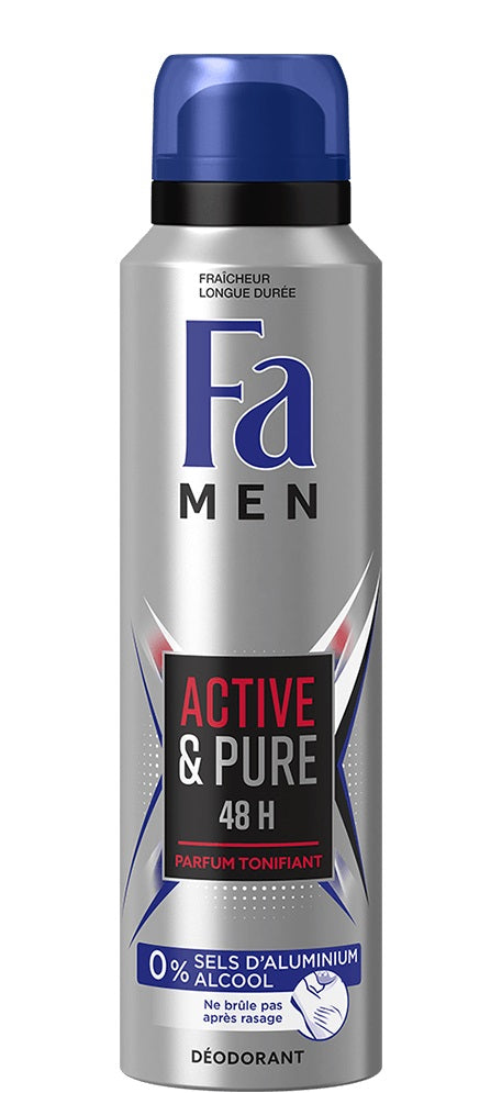 Déodorant Active Pure Homme - Gris