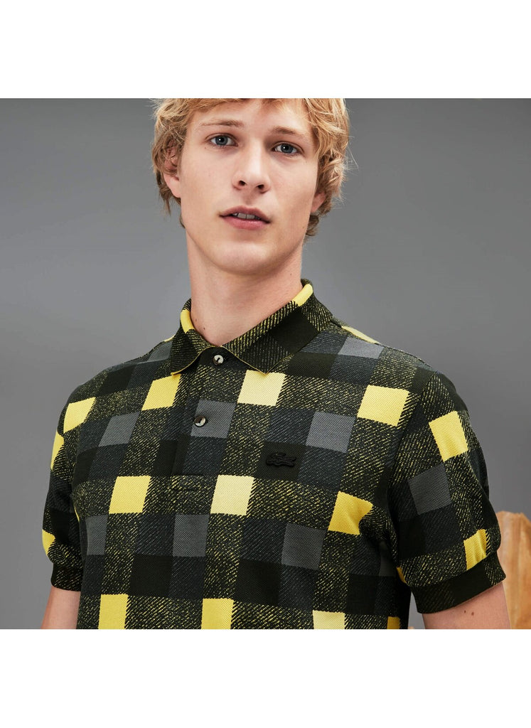 Polo Lacoste Homme - Grid Jaune