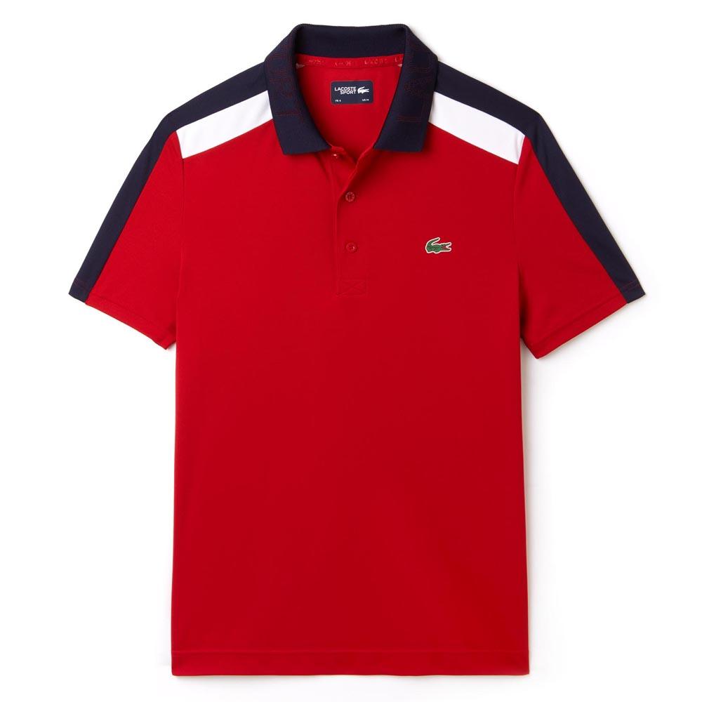 Polo Sport Lacoste Hhomme - Rouge/Blanc/Bleu