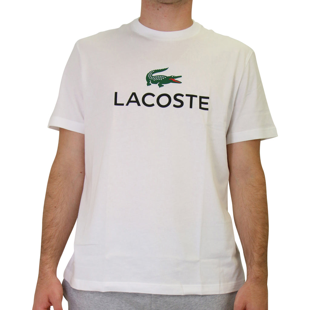 Tee-Shirt Lacoste Homme - Blanc/Vert