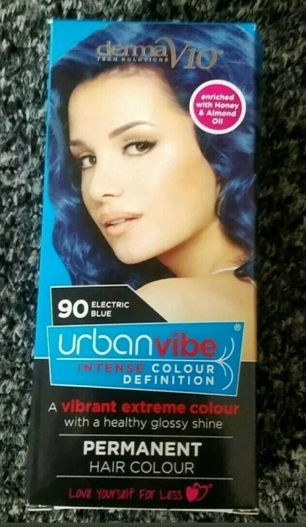 Derma V10 90 Coloration Permanente Urban Vibe Bleu Electrique