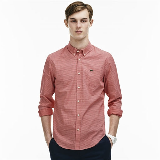 Chemise Lacoste Regular Fit-Homme Rose